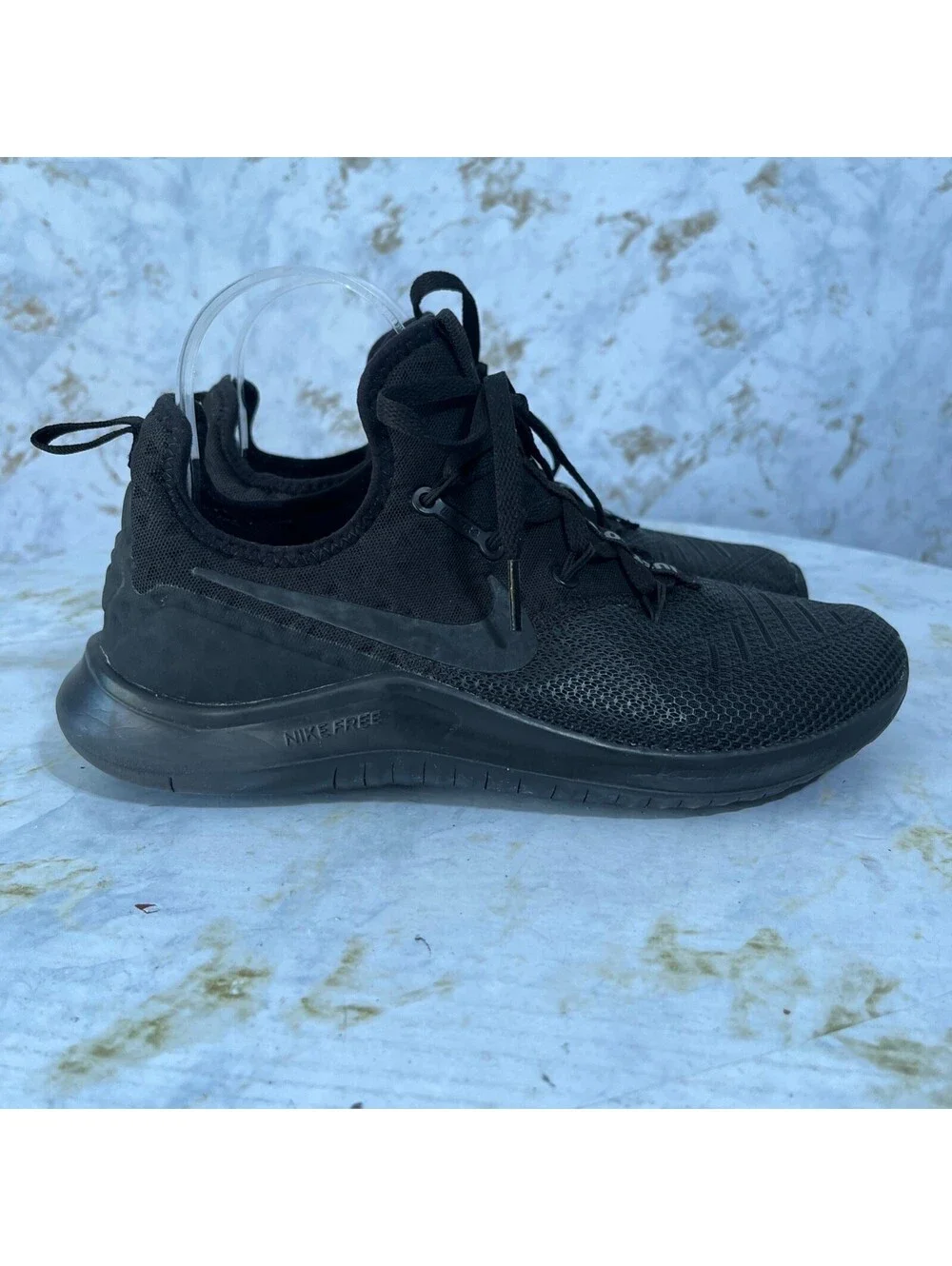 Nike Free TR 8 Womens Size 8 Running Shoes Triple Black Athletic Trainer Sneaker